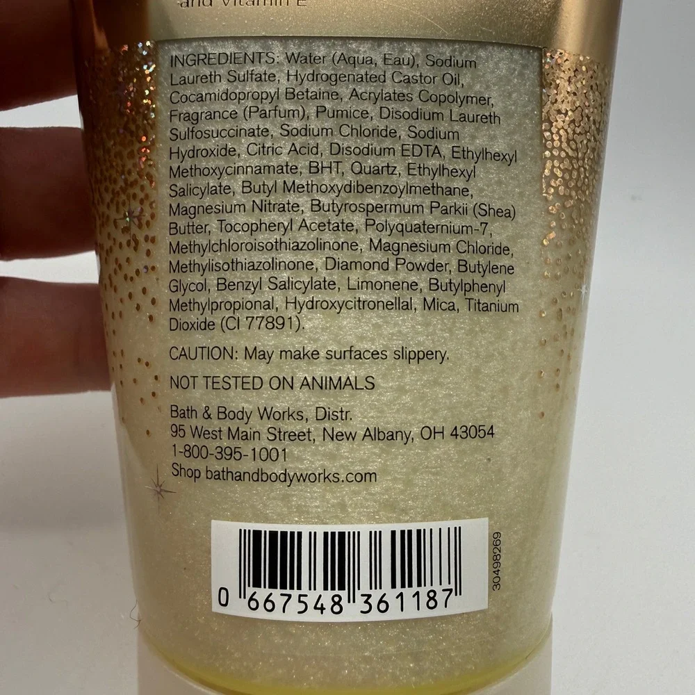 Bath & Body Works Celestial Scrub 8 oz Gold In The Stars Body Exfoliator